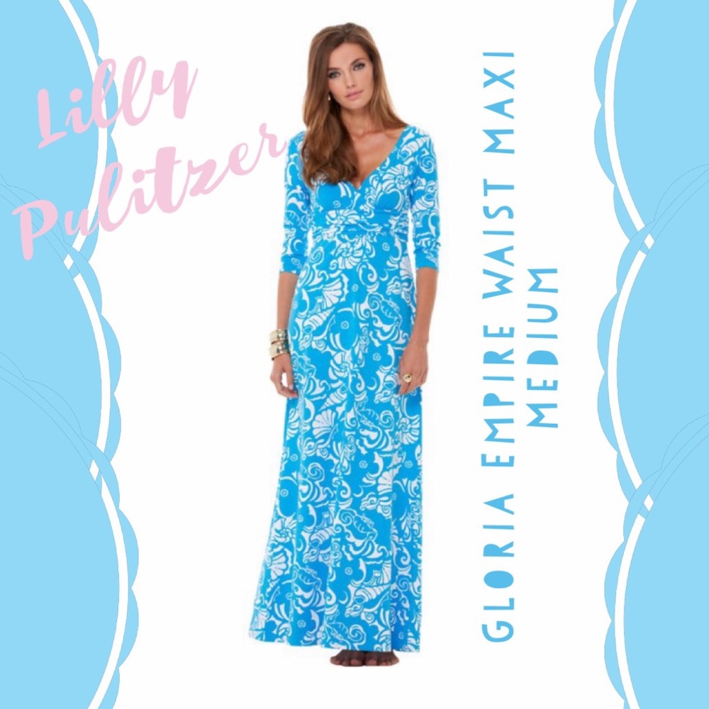 Lilly Pulitzer Gloria Empire Waist Maxi Dress